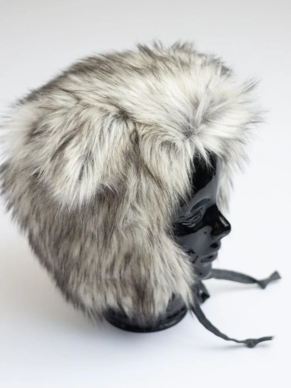 Faux Fur Silver Fox Children's Bonnet Hat